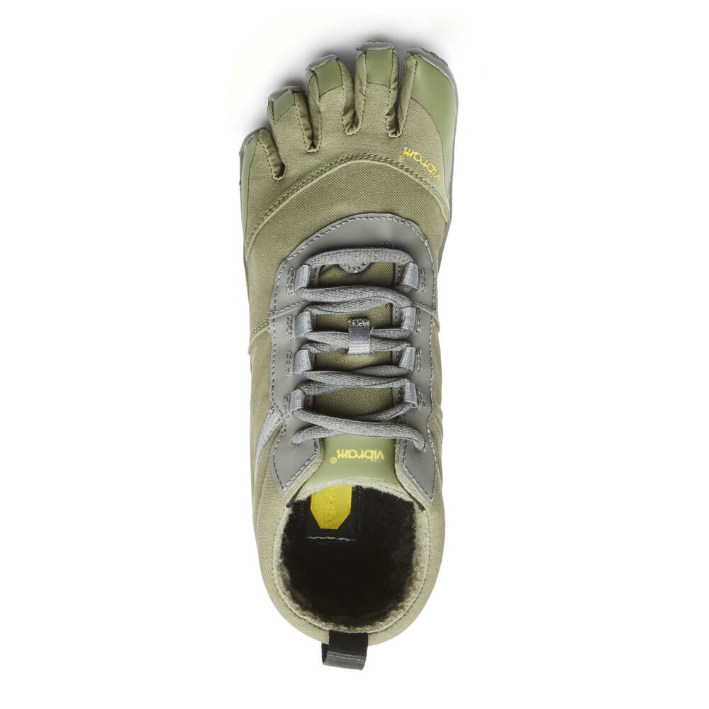 Vibram Five Fingers Womens V-Trek Insulated - Trail Shoes Olive - UPF270598